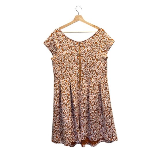 ModCloth Brocade Dress Orange Size 1X - Picture 11 of 13